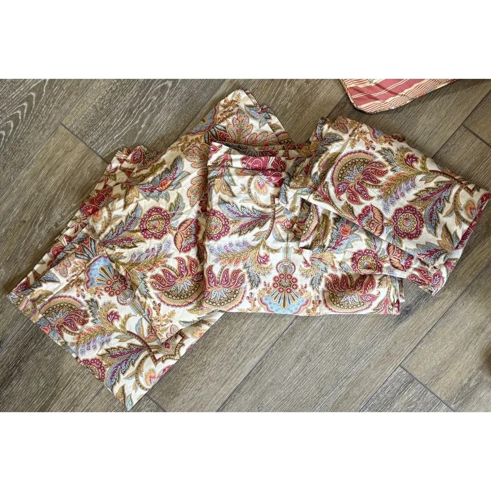Vintage Ralph Lauren Chapman Paisley Full Queen Comforter 4 Standard Pillowcases